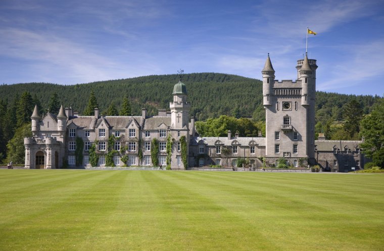 Balmoral Castle, residence of the British Royal Family since 1852, Royal Deeside, Aberdeenshire, Scotland, United Kingdom. (Photo by: Universal Images Group via Getty Images)