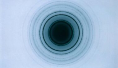 Electron diffraction pattern of cubic zirconia