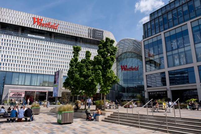 Westfield London shopping centre on 9th May 2024 in London, United Kingdom. White City is a district in the northern part of Shepherd's Bush in the London Borough of Hammersmith and Fulham. The district got its name from the white marble cladding used on buildings during several exhibitions when the area was first developed, between in the early 1900s. White City is currently area under a massive redevelopment program, with high rise apartment buildings rising up just east of Wood Lane. (photo by Mike Kemp/In Pictures via Getty Images)