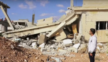 Syria Civil War: Mouawiya’s three accomplices were arrested by the police, together with a dozen other suspects. Mouawiya was arrested at home at 4am and driven away in handcuffs. He was detained for 45 days and tortured.
