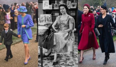 From left to right, Princess Diana, Queen Elizabeth II, Kate Middleton, and Meghan Markle.