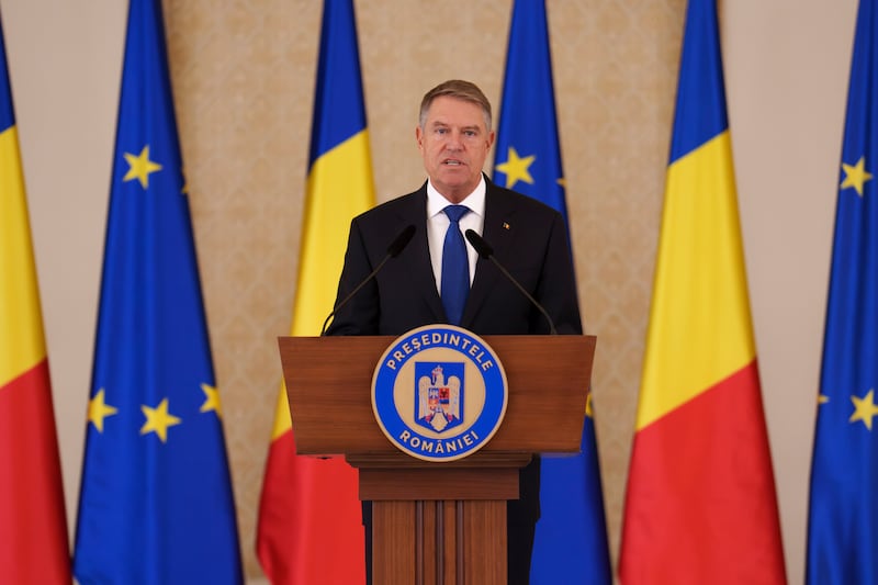 President Klaus Iohannis nominated Marcel Ciolacu to form the new government in Bucharest (AP)