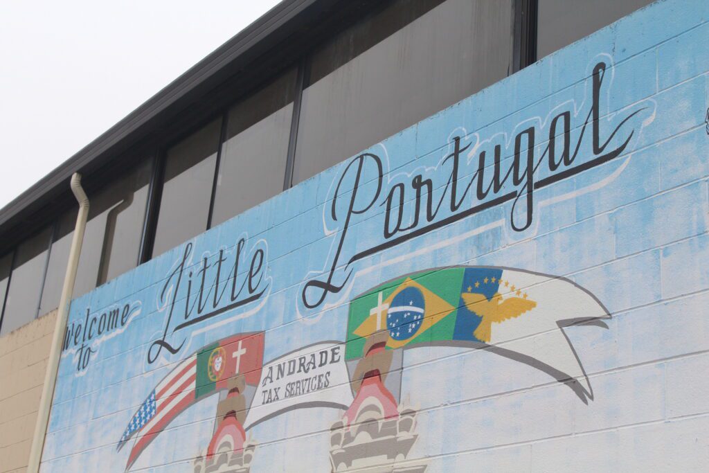The Little Portugal mural in East San Jose outside Silva's Brazilian Steakhouse. Photo by Vicente Vera.