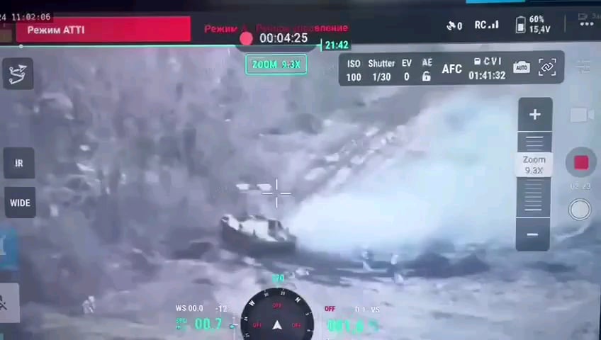 NSFW: Russian BTR-50 dismounted some infantry and then drove over two Russian soldiers that were in the way.