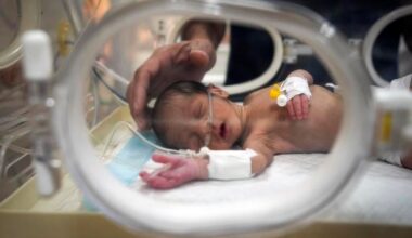 Gaza babies struggle with hypothermia as temperatures drop and war continues around them