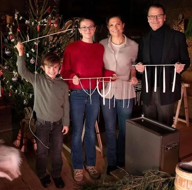 Sweden's Crown Princess Family Sends a Christmas Greeting from Skansen