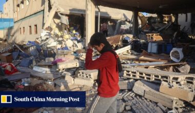 Palestinian rescuers see China’s Blue Sky amid the bomb blasts of Israel-Gaza war