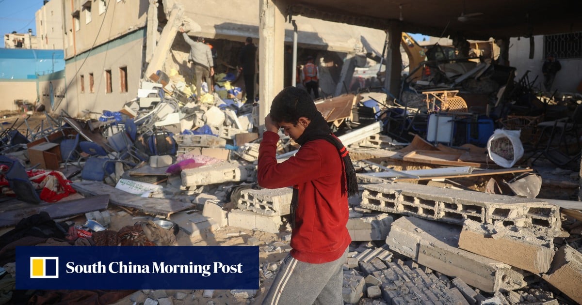 Palestinian rescuers see China’s Blue Sky amid the bomb blasts of Israel-Gaza war