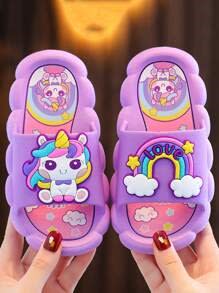 A pair of children’s slippers purchased from Shein. Photo courtesy of MCCAA press release.