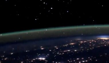 Space station video shows ‘cosmic fireflies’ high above Earth