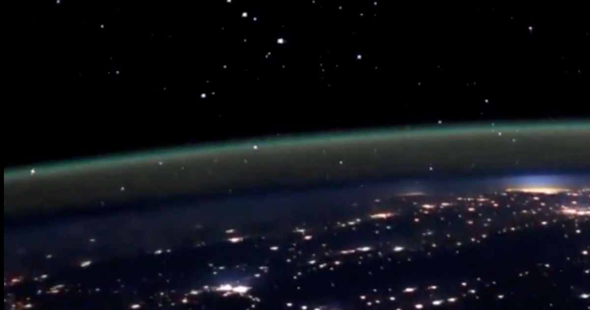 Space station video shows ‘cosmic fireflies’ high above Earth