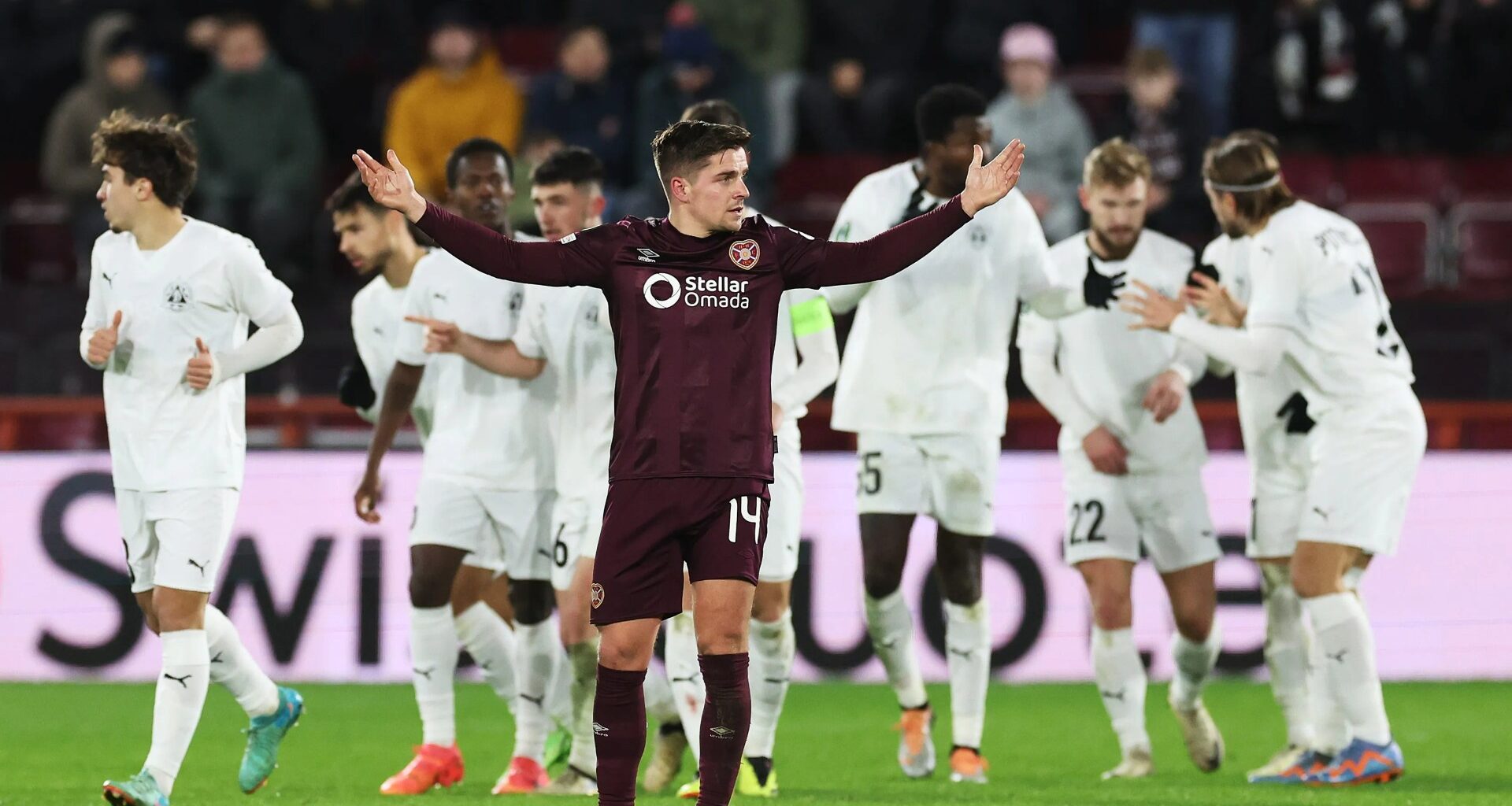 Hearts crash OUT of Conference League as they're jeered by fans after being held at home by third best side in Moldova