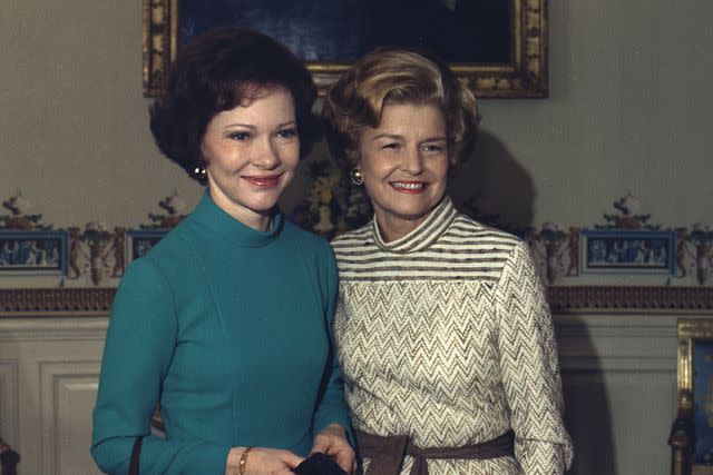 HUM Images/Universal Images Group via Getty Images First ladies Rosalynn Carter and Betty Ford at President Jimmy Carter's inauguration on Jan. 20, 1977