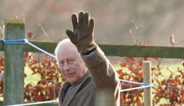Beaming King Charles waves to well-wishers pictured in Sandringham ahead of Christmas
