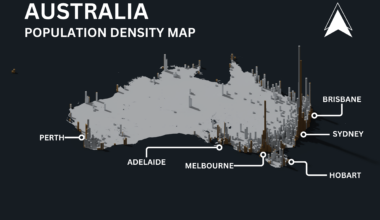 [OC] Australia’s Population Density Map