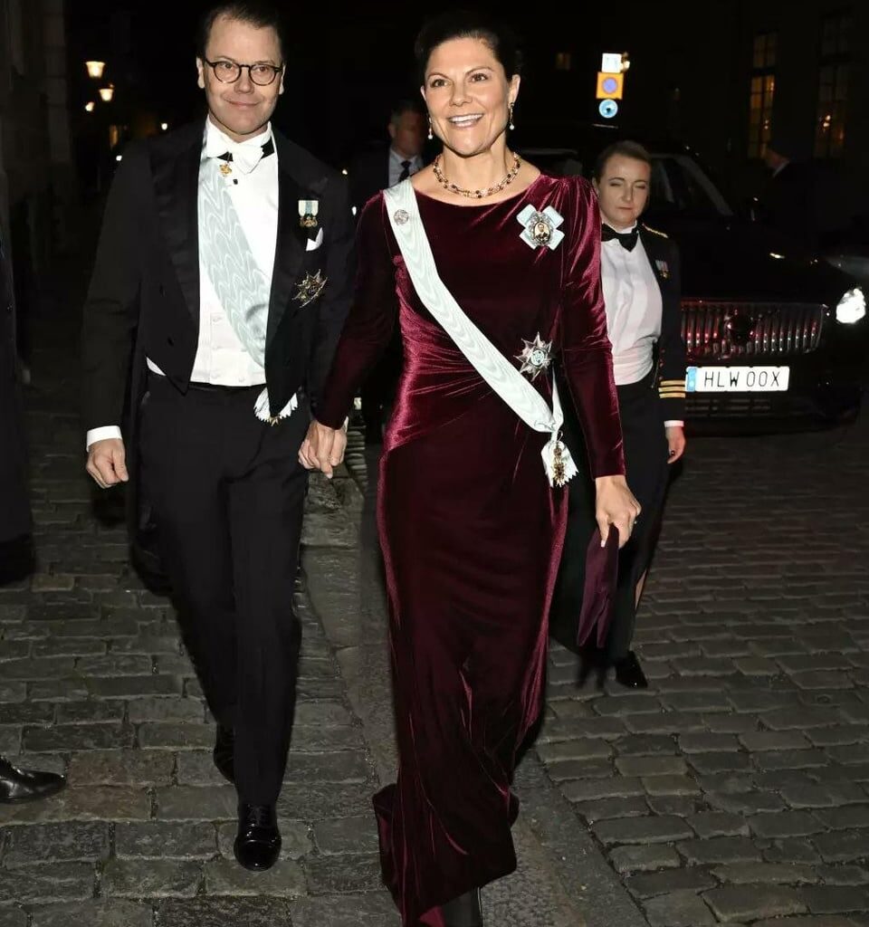 Crown Princess Victoria and Prince Daniel attend the Swedish Academy's ceremonial meeting