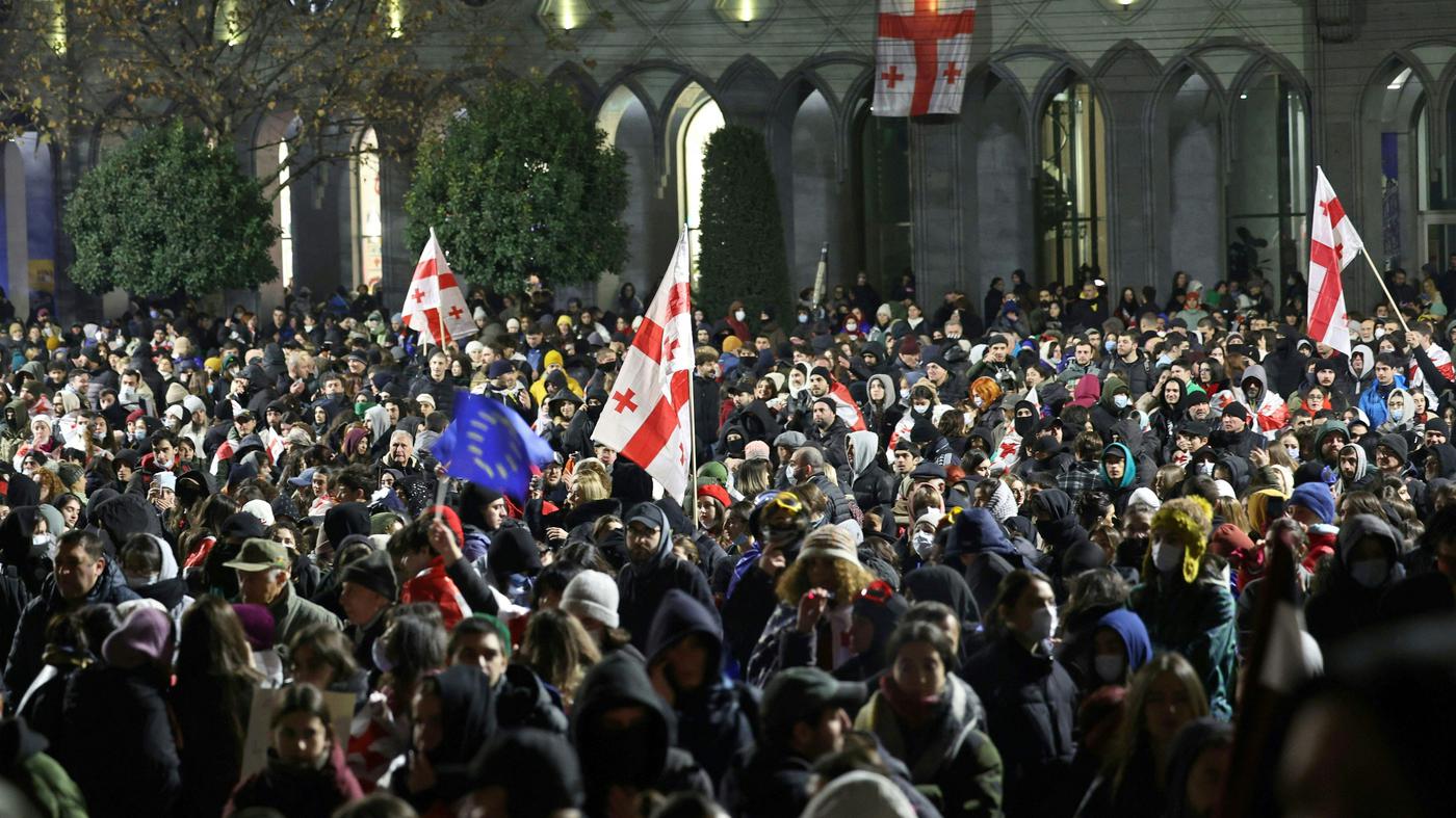 Protest gegen Anti-EU-Kurs der georgischen Regierung weitet sich aus