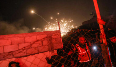 Israeli strike on Gaza tent camp housing displaced people kills at least 21, hospital says