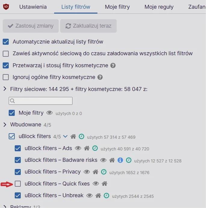 Jeśli macie problem dzisiaj z ublockiem/YouTube, zróbcie to: