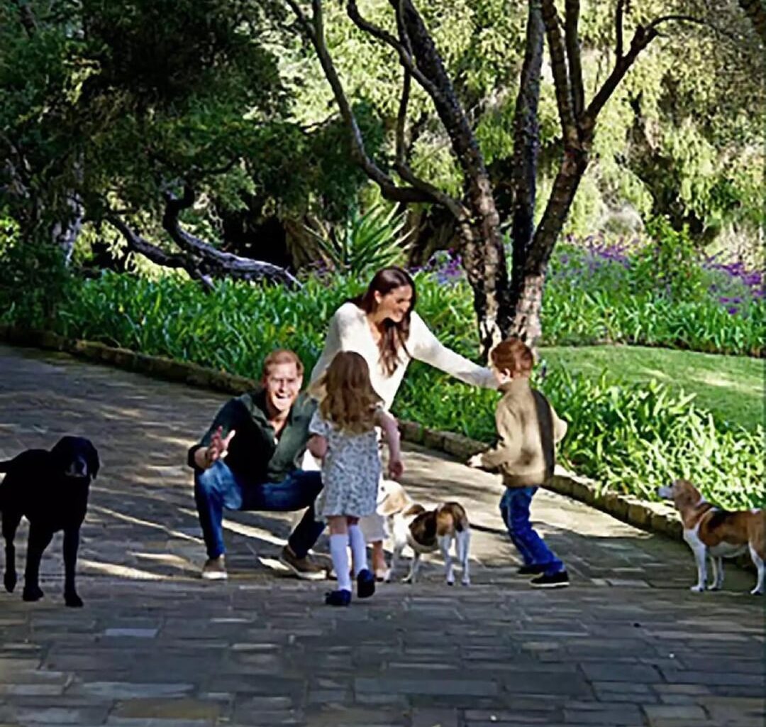 Meghan and Harry 2024 Christmas Card featuring their children