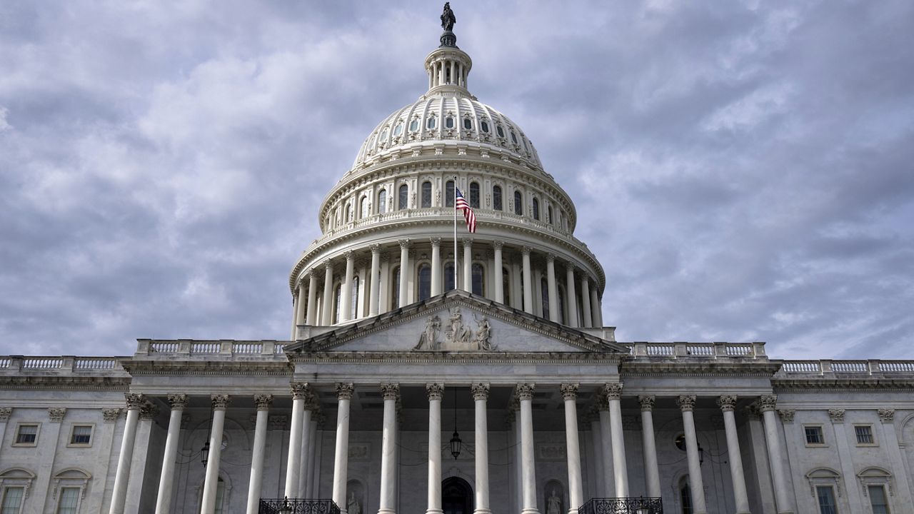 FILE - The Capitol is seen in Washington, Nov. 4, 2024. Congress has a short but important to-do list as lawmakers return to Washington this coming week for what is known as a lame-duck session. (AP Photo/J. Scott Applewhite)