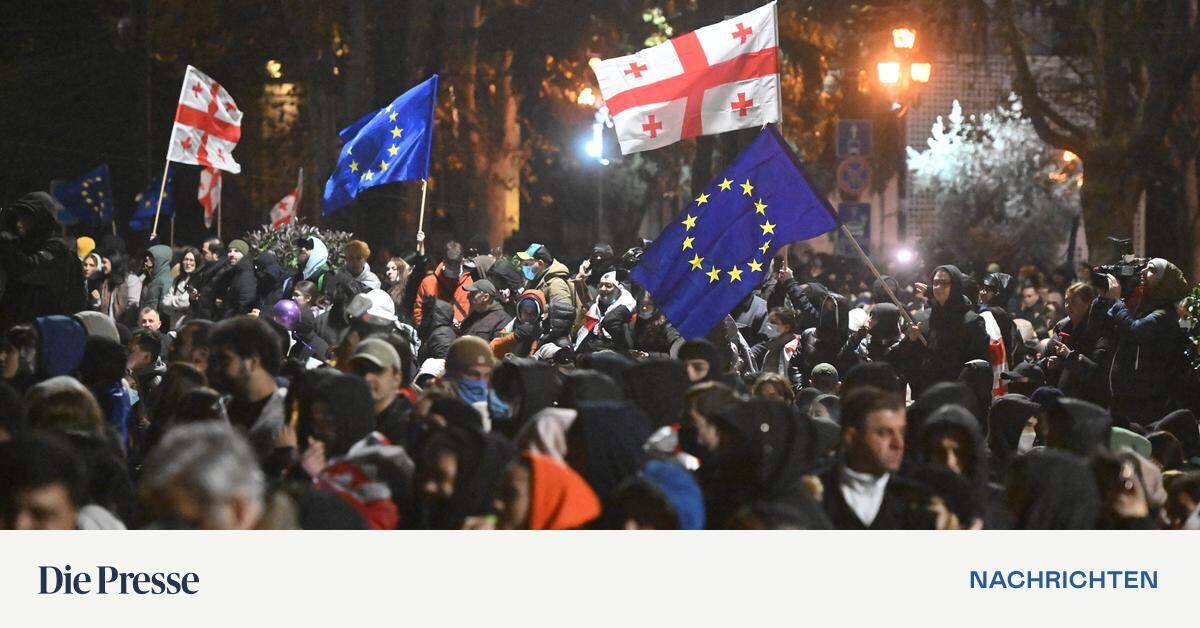 Tausende protestieren erneut in Georgien – DiePresse.com