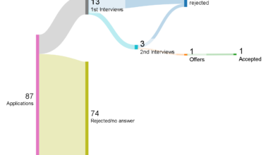 [OC] 6 month Job seach as an newly graduated Economist (cand.polit) from University of Copenhagen with student job in a union.
