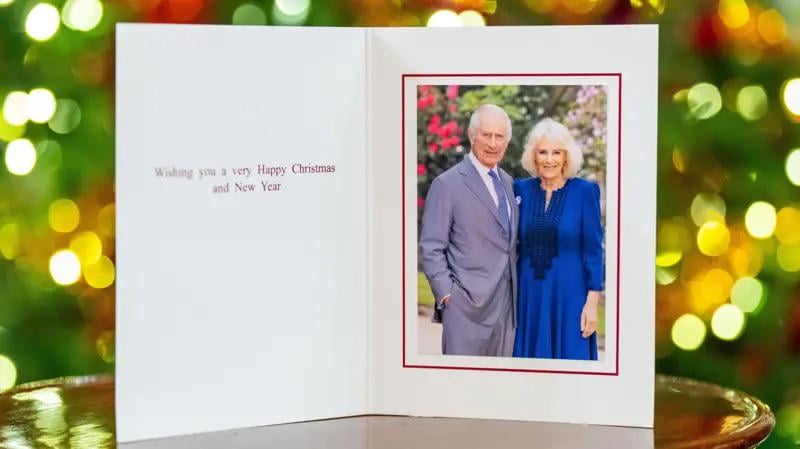King and Queen reveal this year's Christmas card