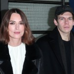 COMO, ITALY - DECEMBER 15: Keira Knightley and James Righton attend the match between Como 1907 and Roma at Giuseppe Sinigaglia Stadium on December 15, 2024 in Como, Italy.