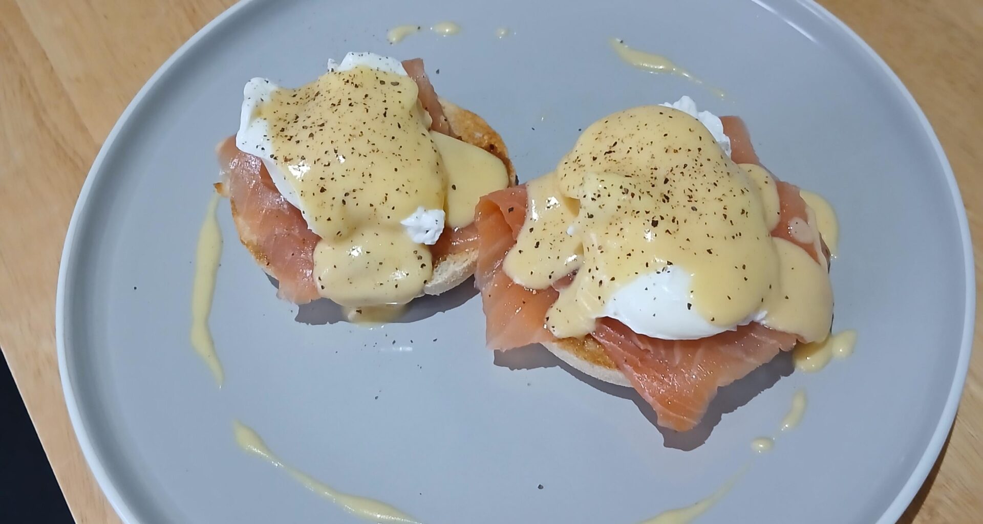 Christmas eve breakfast - Eggs Royale