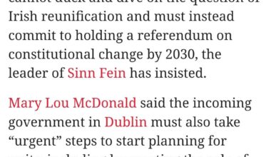 🚨🇮🇪 “It's not a question of will it happen. It's a question of when” Sinn Féin leader Mary Lou McDonald calls on Keir Starmer to ‘commit’ to a border poll by 2030