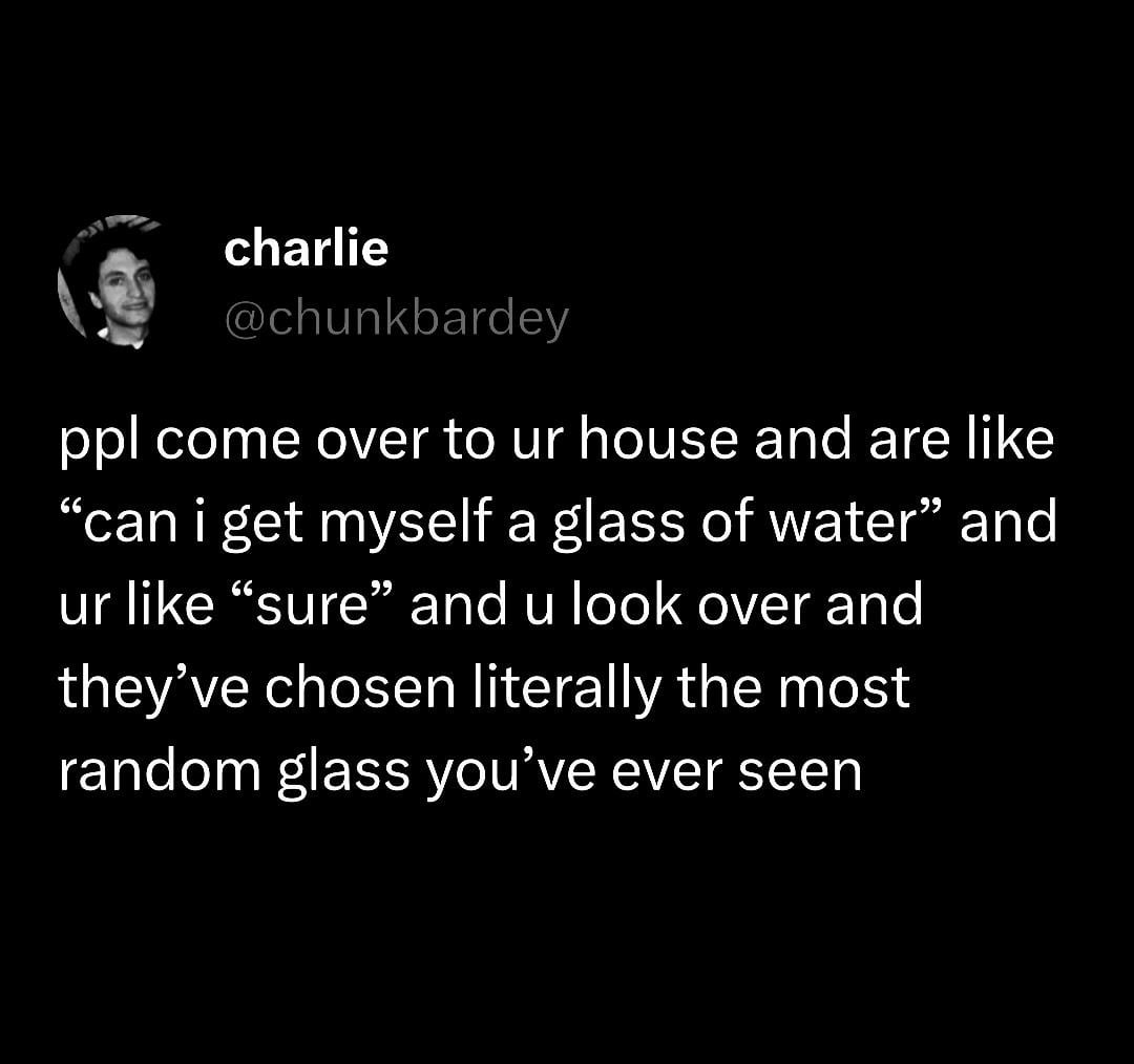 How I feel when I go to a friends house for a cup of coffee and there's only Moomin mugs in the cupboard
