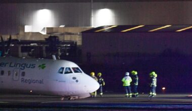 Plane crash lands at UK airport as gear collapses during 'hard landing'