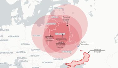 Map Shows Range of Russian Nukes Moved Closer to NATO Countries