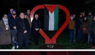 Sinn Fein Fermanagh held a vigil last night for Palestine