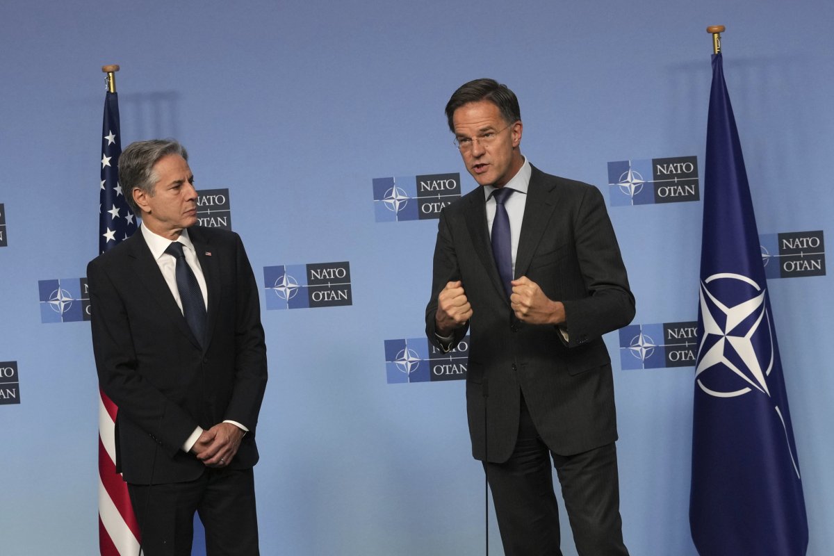 NATO Secretary General Mark Rutte and Blinken