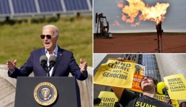 Biden pledges to cut US greenhouse gases by more than 60% as he exits the world stage