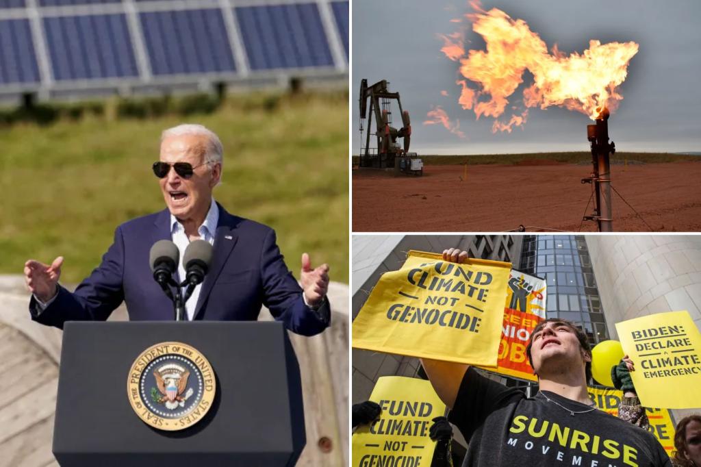 Biden pledges to cut US greenhouse gases by more than 60% as he exits the world stage