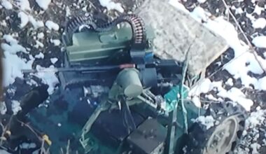 Dramatic footage emerges of world’s first all-ROBOT battle force assaulting Russian positions on Ukraine frontline