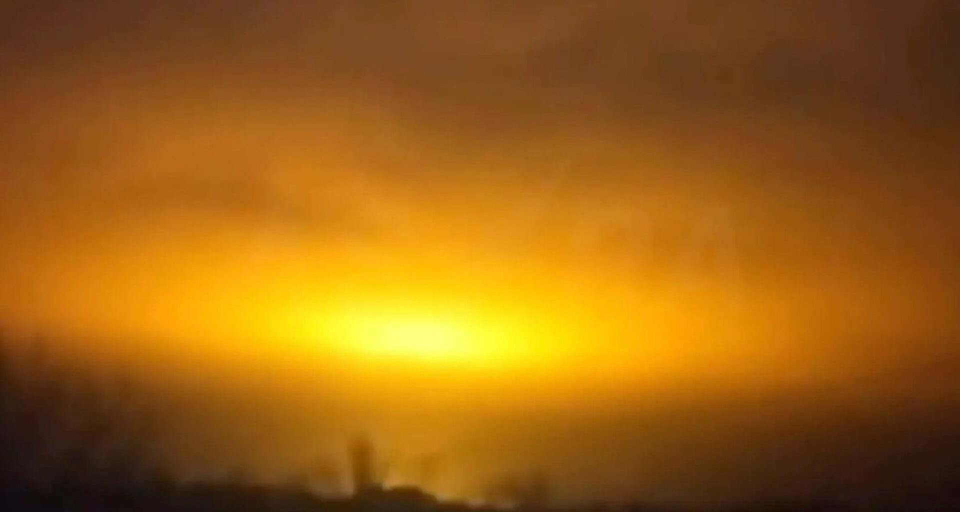 Moment Ukraine drone strike on Putin's oil depot sparks 'doomsday' explosion lighting up the night across Russian town