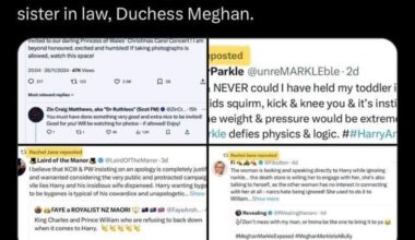 A woman who runs a twitter account with a focus on Meghan Markle conspiracy theories was invited to and attended Kate’s Christmas concert