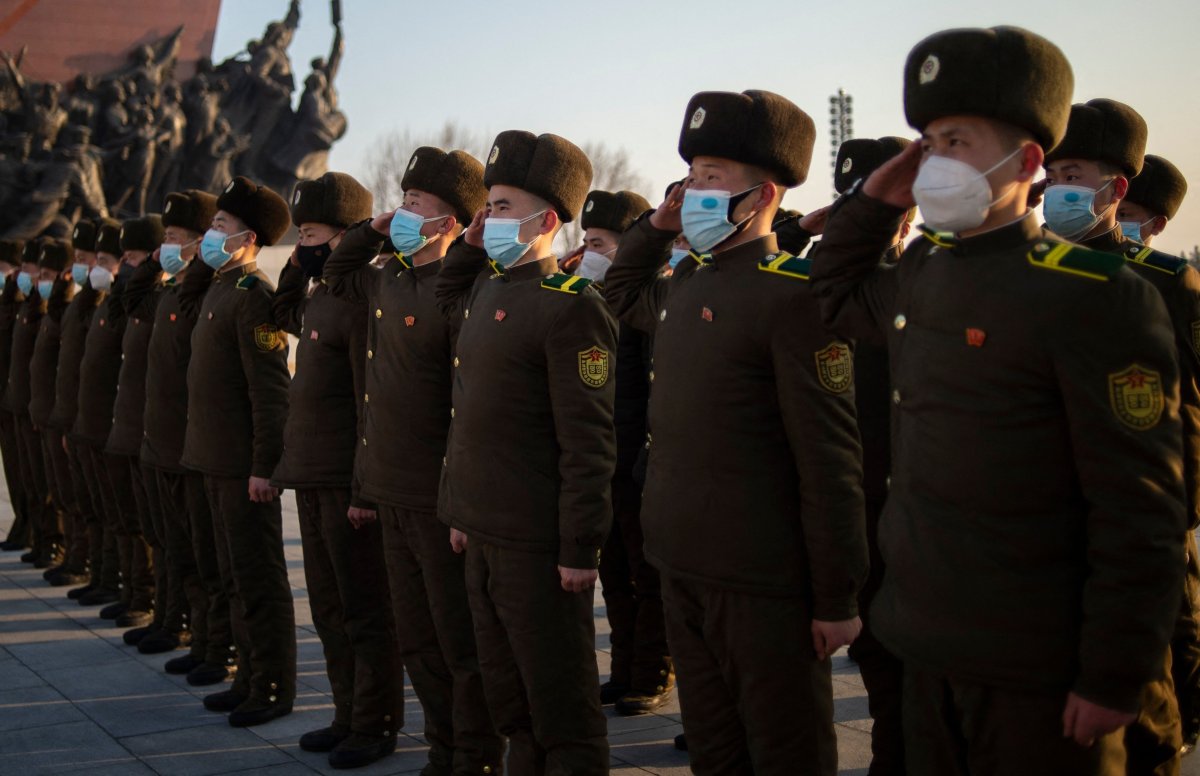 North Korean troops
