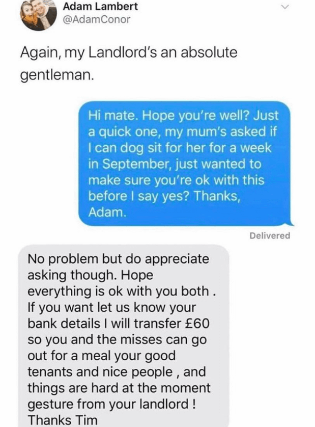 If only all landlords could be like this…