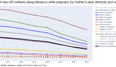 [OC] Tobacco Use During Pregnancy in the USA: Ethnic, Racial, and Nativity-Based Trends"