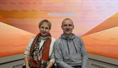 Latvian Radio presenter Ingvilda Strautmane and ilmmaker Ivars Zviedris