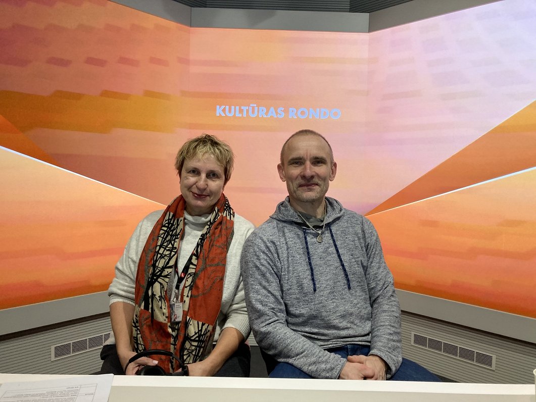 Latvian Radio presenter Ingvilda Strautmane and ilmmaker Ivars Zviedris