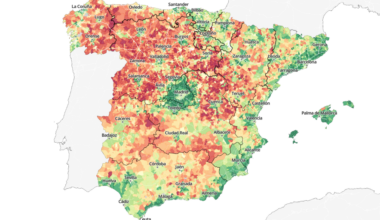 El mapa de los municipios ganadores y perdedores de población en el siglo XXI en España