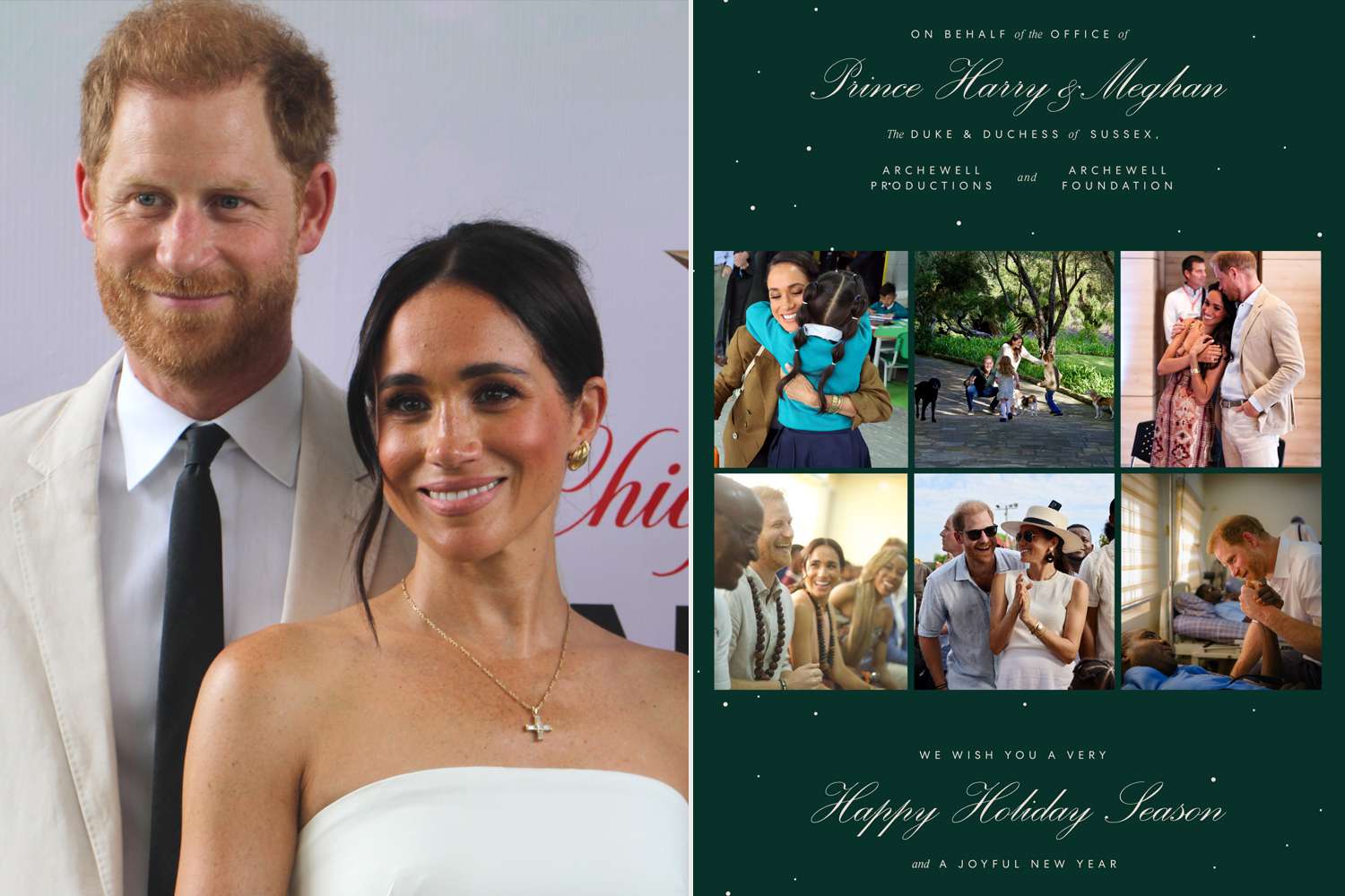 Meghan Markle and Prince Harry's Holiday Card Features Archie and Lilibet