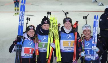 Sverige vant kvinnenes skiskytterstafett – Norge på 3.-plass