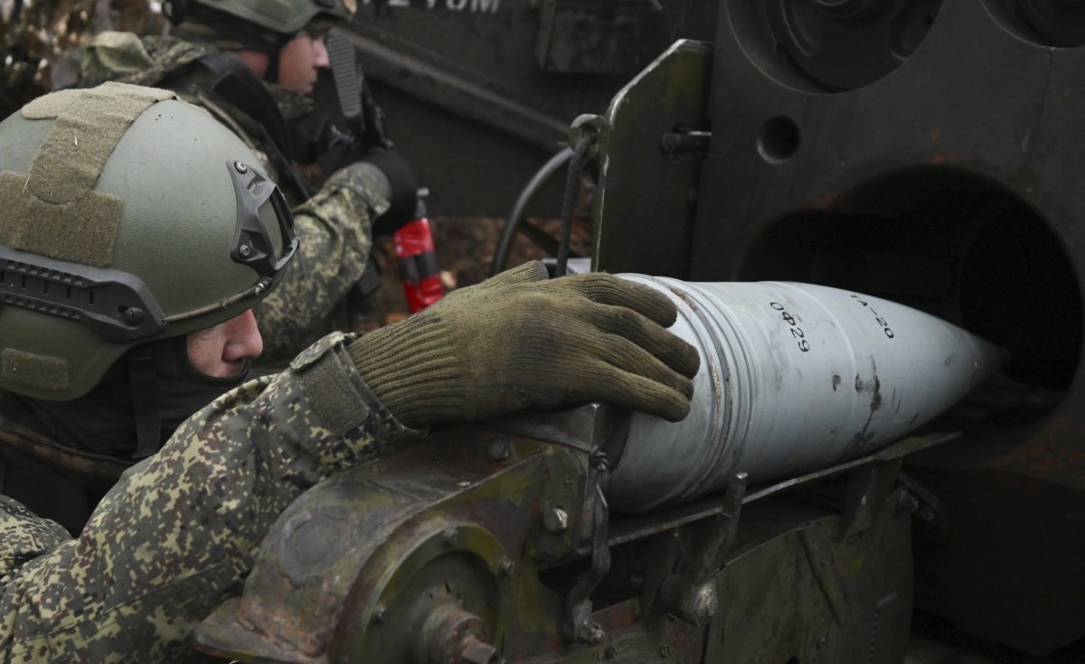 Russian Serviceman Preparing to Fire Weapon